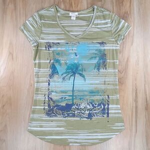 🔺️Madison & Berkeley Burnout Bedazzled Short Sleeve Tshirt Medium
